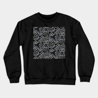 Black and White Raindrops Crewneck Sweatshirt